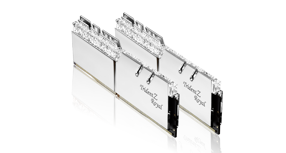 G.Skill Trident Z Royal Silver RGB DDR4 3200 MHz 32GB (16GB x 2) (F4-3200C16D-32GTRS)