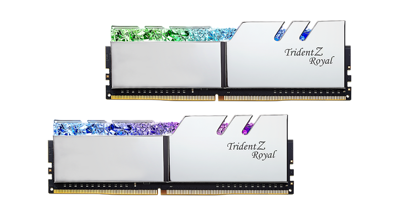 G.Skill Trident Z Royal Silver DDR4 3200 MHz 64GB (32GB x 2) (F4-3200C16D-64GTRS)