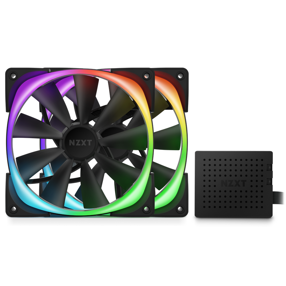 NZXT Aer RGB2 140mm Twin Starter Pack 風扇套裝 (Black)