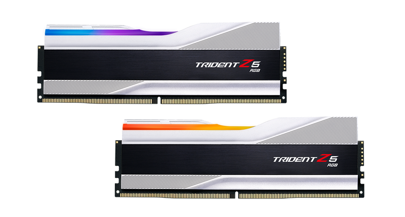 G.Skill Trident Z5 RGB Silver DDR5 6000MHz 32GB (16GB x 2) (F5-6000J3040F16GX2-TZ5RS)
