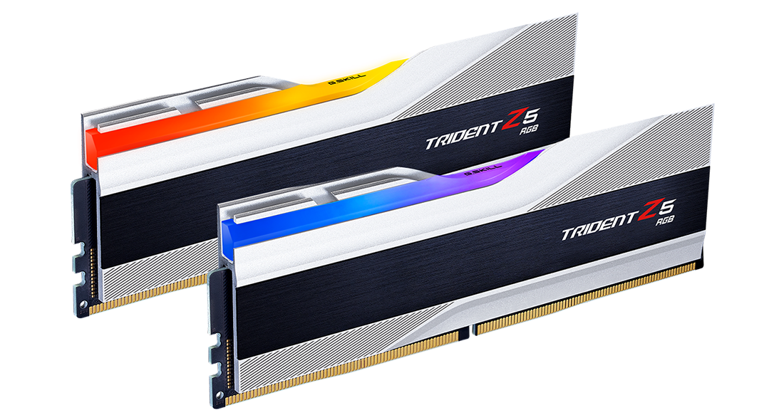 G.Skill Trident Z5 RGB Silver DDR5 6000MHz 32GB (16GB x 2) (F5-6000J3040F16GX2-TZ5RS)