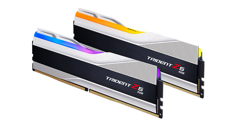 G.Skill Trident Z5 RGB Silver DDR5 6000MHz 32GB (16GB x 2) (F5-6000J3040F16GX2-TZ5RS)