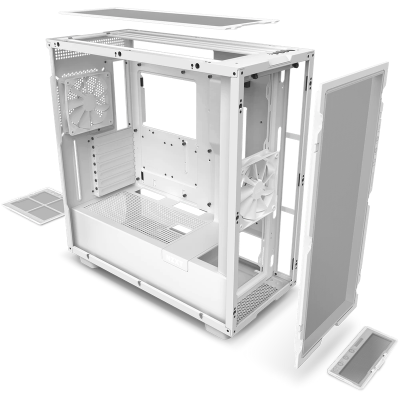 NZXT H7 FLOW Mid-Tower Case (黑/白)