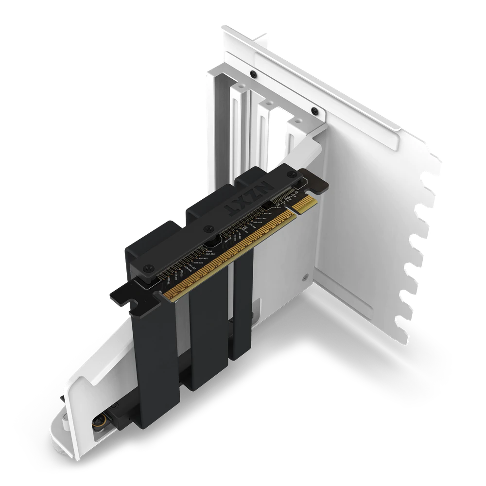 NZXT Vertical GPU Mounting Kit GPU Holder & PCIe 4.0 Riser Cable (黑/白色)