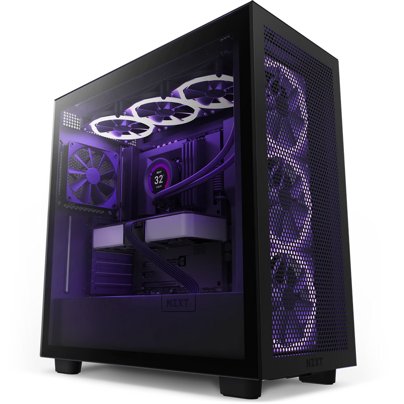 NZXT H7 FLOW Mid-Tower Case (黑/白)