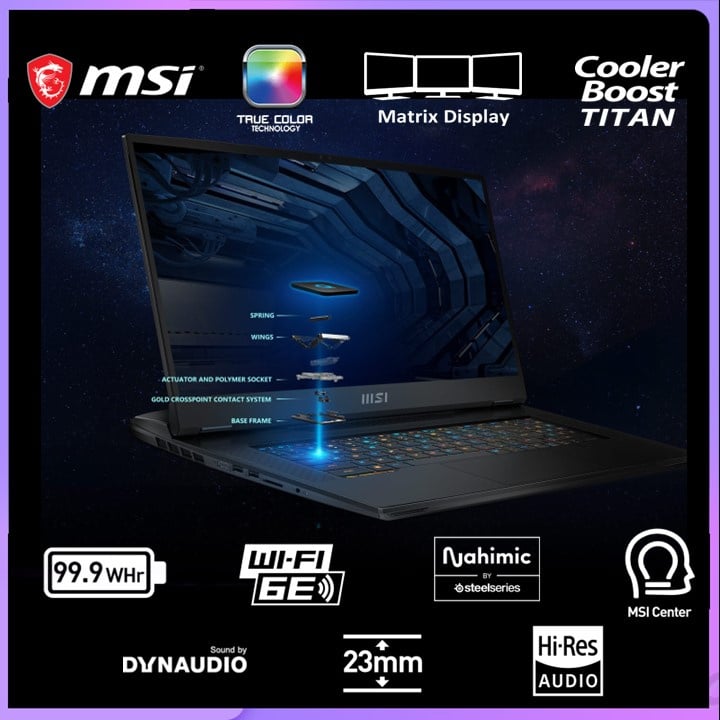 MSI Titan GT77 HX 13VH ( i9-13980HX / RTX4080 )  Gaming Notebook