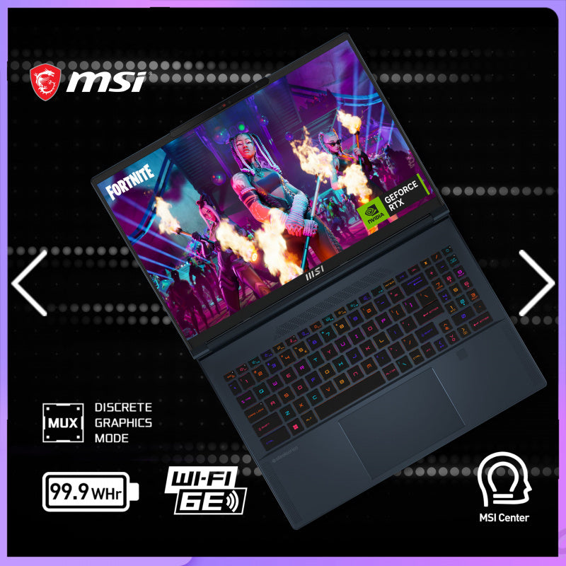 MSI  Stealth 16 Studio A13VF - ( i7-13700H / RTX4060 )  Notebook ( Star Blue / White)
