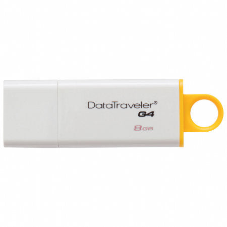 Kingston 8GB USB 3.0 DataTraveler Generation 4 (White & Yellow)
