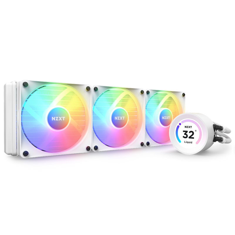 NZXT Kraken Elite 360 RGB 360mm AIO liquid cooler (White)