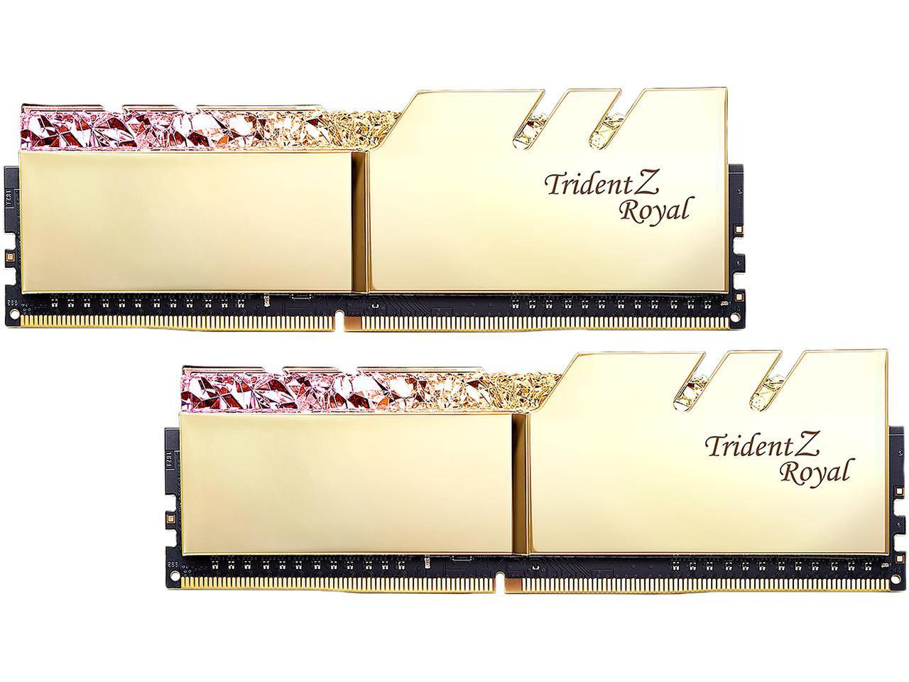 G Skill Trident Z Royal Series DDR4 16GB (2 x 8GB) 3200MHz -G (F4-3200C16D-16GTRG)