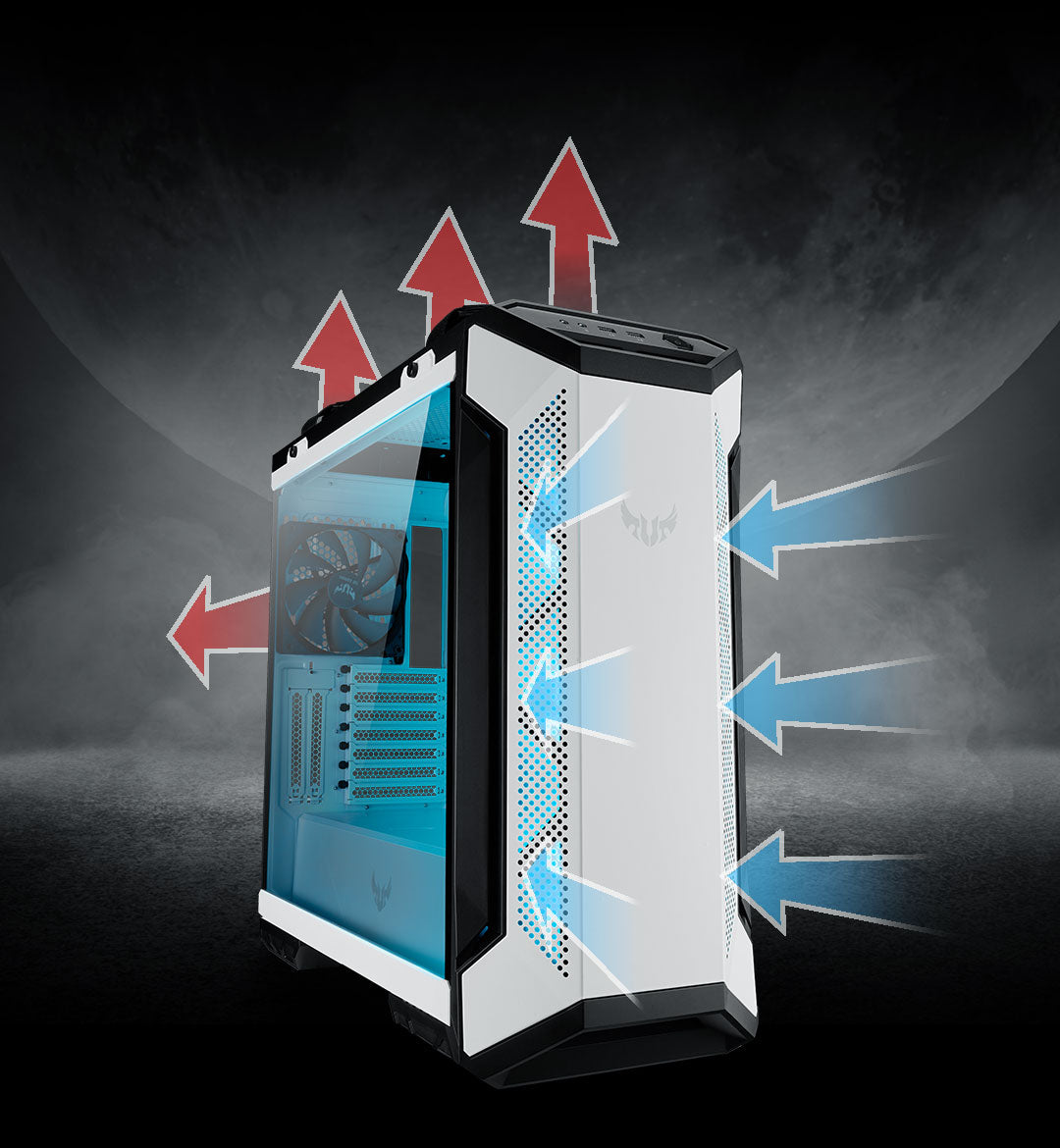 ASUS TUF Gaming GT501 White Edition 強化玻璃側板 ATX CASE