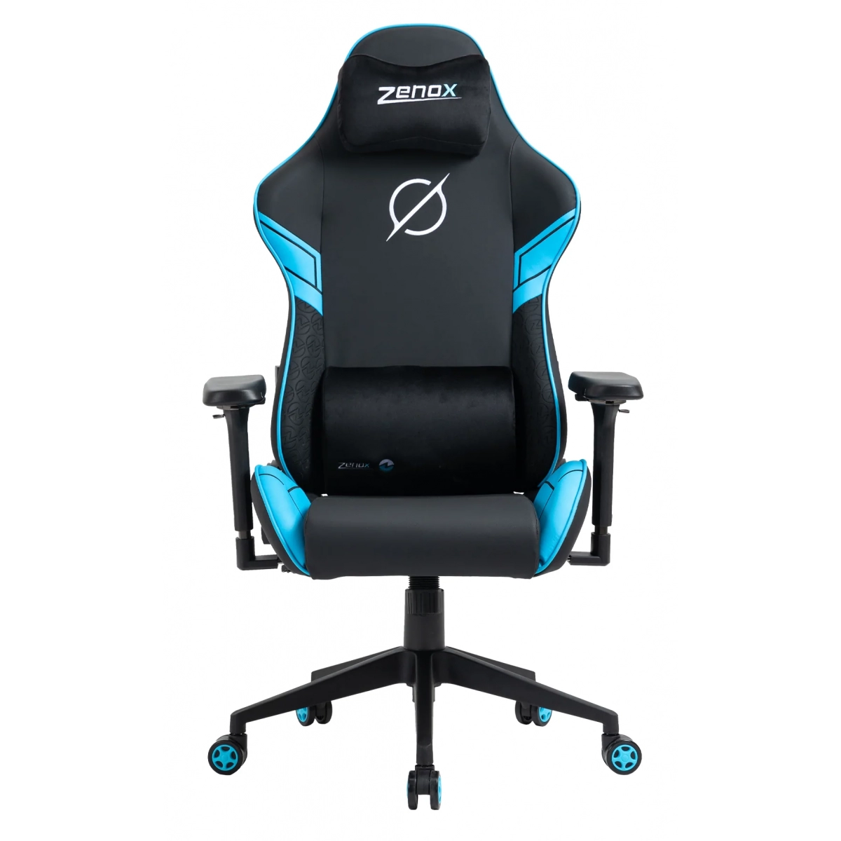Zenox Saturn-MK2 Gaming Chair (Leather/Sky Blue) 