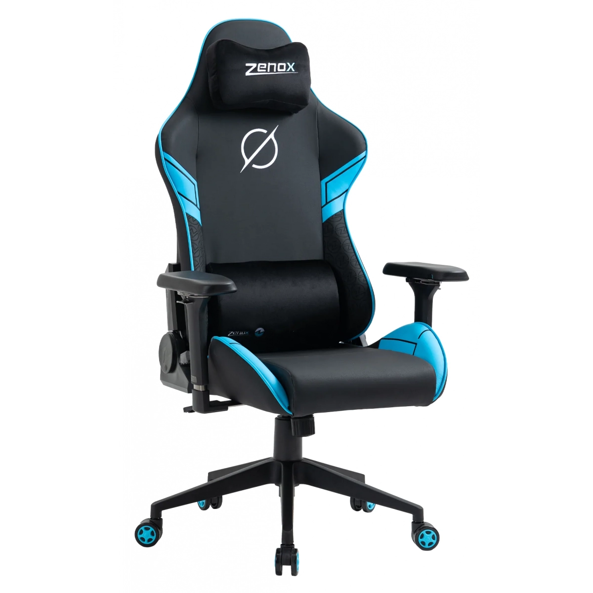 Zenox Saturn-MK2 Gaming Chair (Leather/Sky Blue)