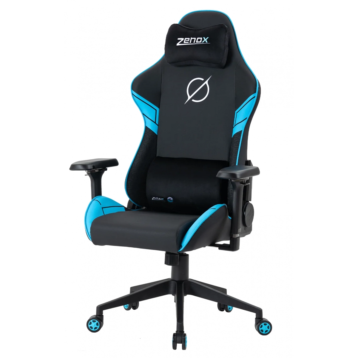 Zenox Saturn-MK2 Gaming Chair (Leather/Sky Blue)