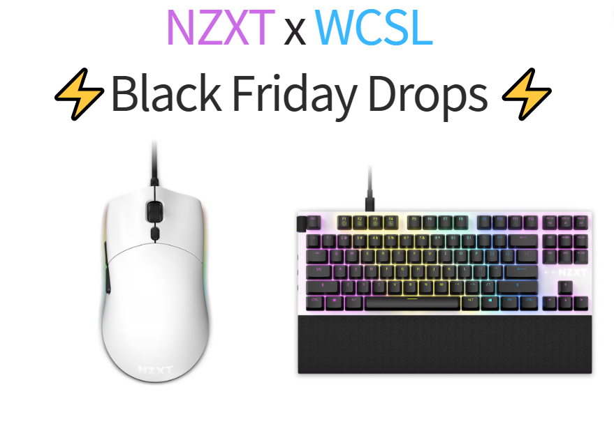 NZXT 圣诞优惠(NZXT Lift Lightweight Ambidextrous Mouse + NZXT Function Keyboard)