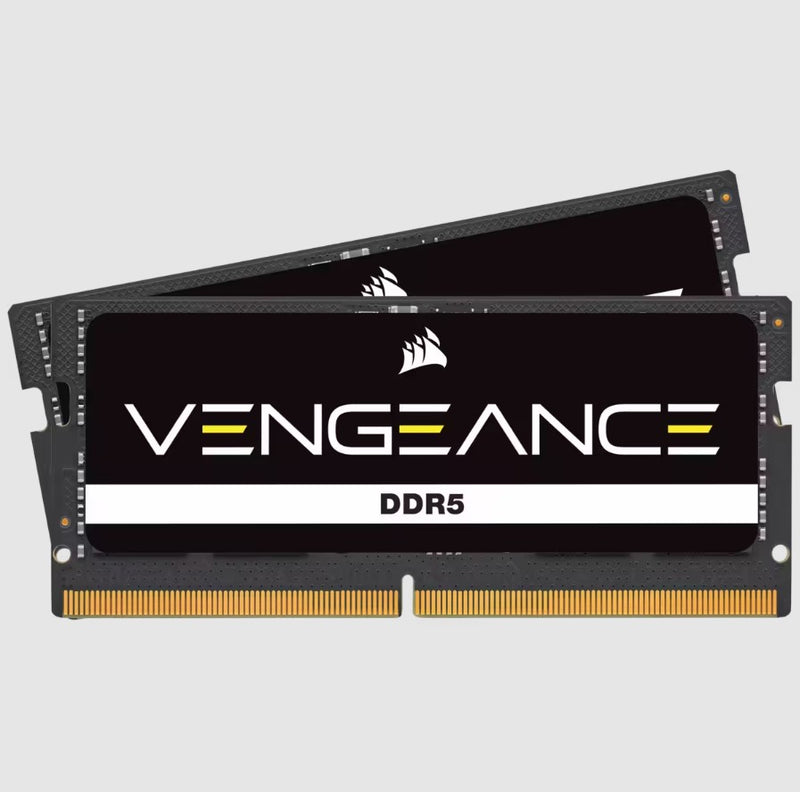 Corsair VENGEANCE SODIMM MEMORY 32GB (16GB x2) DDR5 4800MHz (CMSX32GX5M2A4800C40)