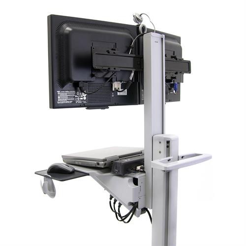 Ergotron Neo-Flex® Dual WideView WorkSpace一体式双萤幕支架行动推车工作站
