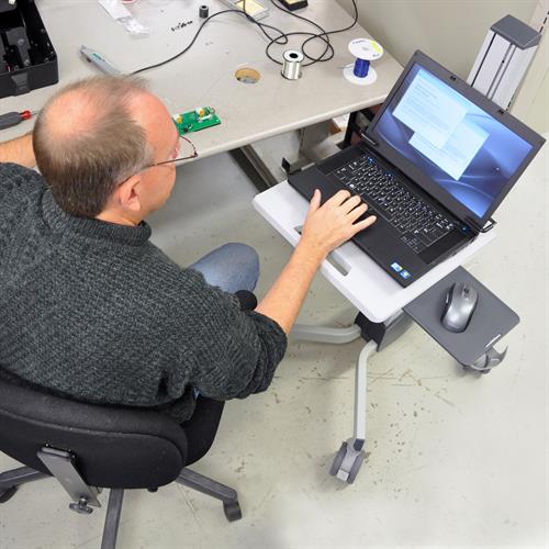 Ergotron Neo-Flex® Laptop Cart 笔记本电脑小型行动推车工作站