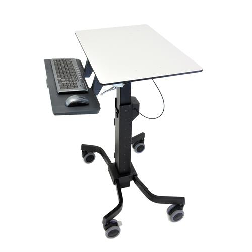 Ergotron LearnFit® Sit-Stand Desk, Short 16吋小型行動推車升降桌面