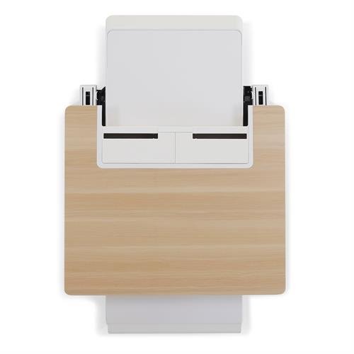 Ergotron WorkFit Elevate Wall Desk, Snow &amp; Maple 墙面升降桌