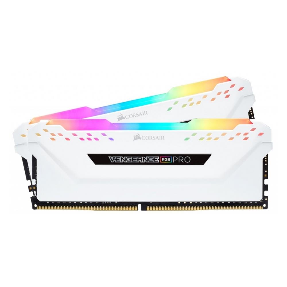CORSAIR VENGEANCE RGB PRO 32GB (2x16GB) DDR4 3200MHz - Black/White