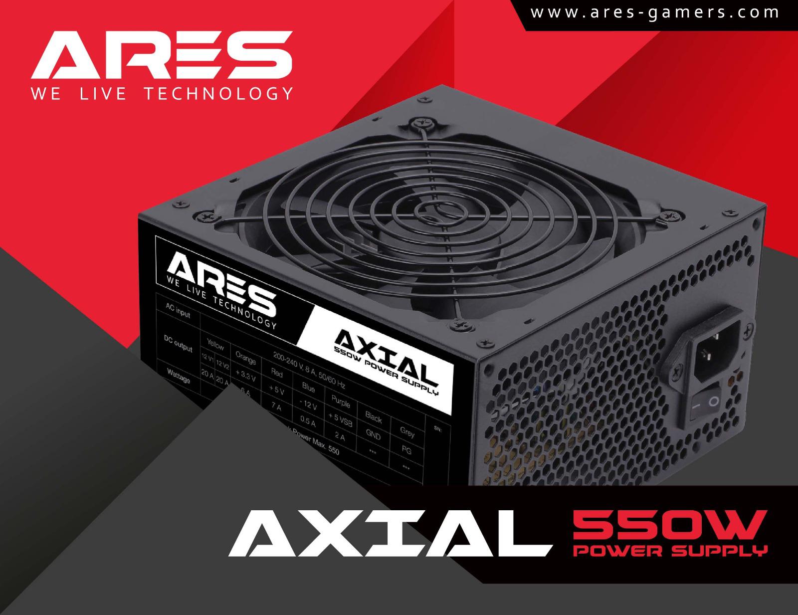 ARES AXIAL Series 550W 主機電源