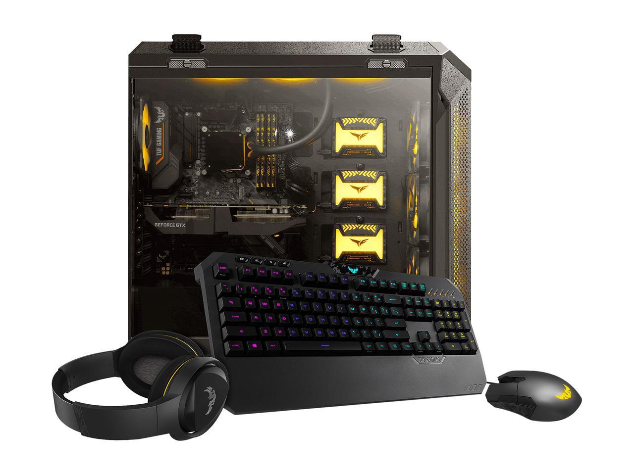 ASUS TUF Gaming GT501 强化玻璃侧板ATX CASE 