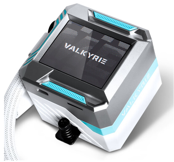 VALKYRIE E360 360mm LCD Display RGB Liquid CPU Cooler (White)