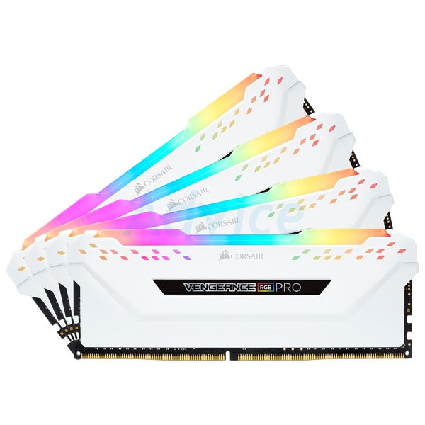 CORSAIR VENGEANCE RGB PRO 32GB (4x8GB) DDR4 3600MHz - Black/White