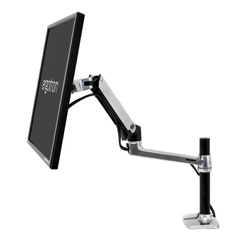 ERGOTRON LX Desk Monitor Arm Monitor Mount (Black/White)