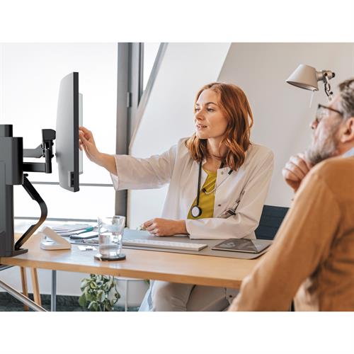 Ergotron TRACE™ Monitor Mount (matte black/white) 