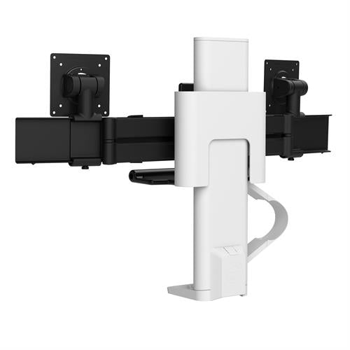 Ergotron TRACE™ Dual Monitor Mount (black/white) 