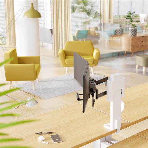 Ergotron TRACE™ Dual Monitor Mount (black/white) 