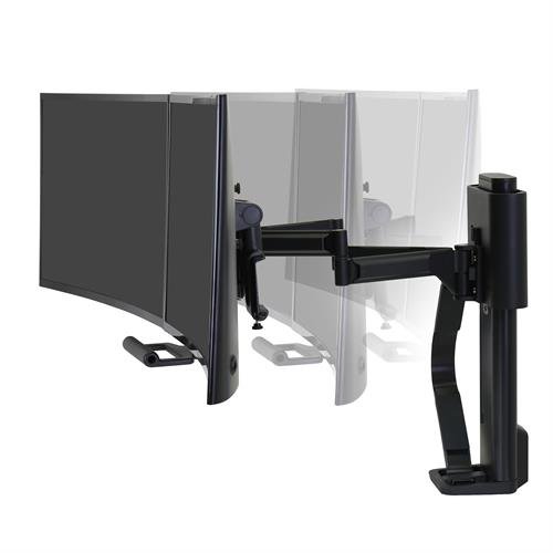 Ergotron TRACE™ Dual Monitor Mount (black/white) 