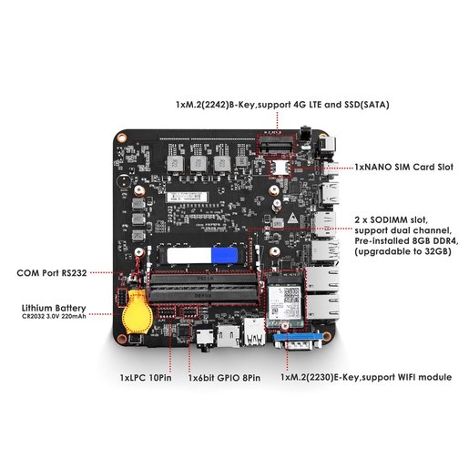 MINIX NGC-5 Intel Mini PC (Windows 10 Pro) 