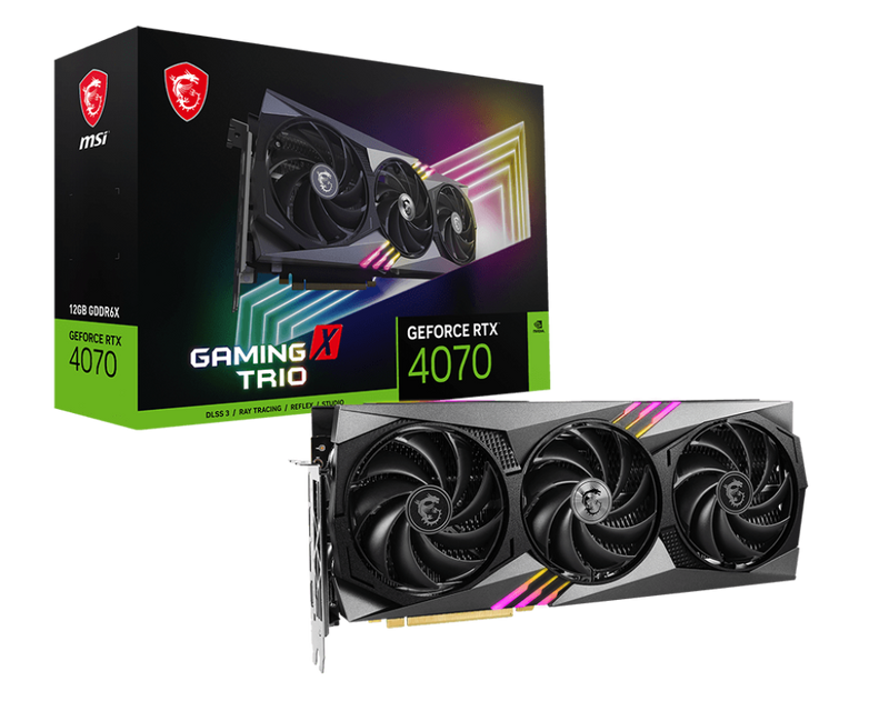 MSI 微星 GeForce RTX4070 12GB GDDR6X GAMING X TRIO 顯示卡