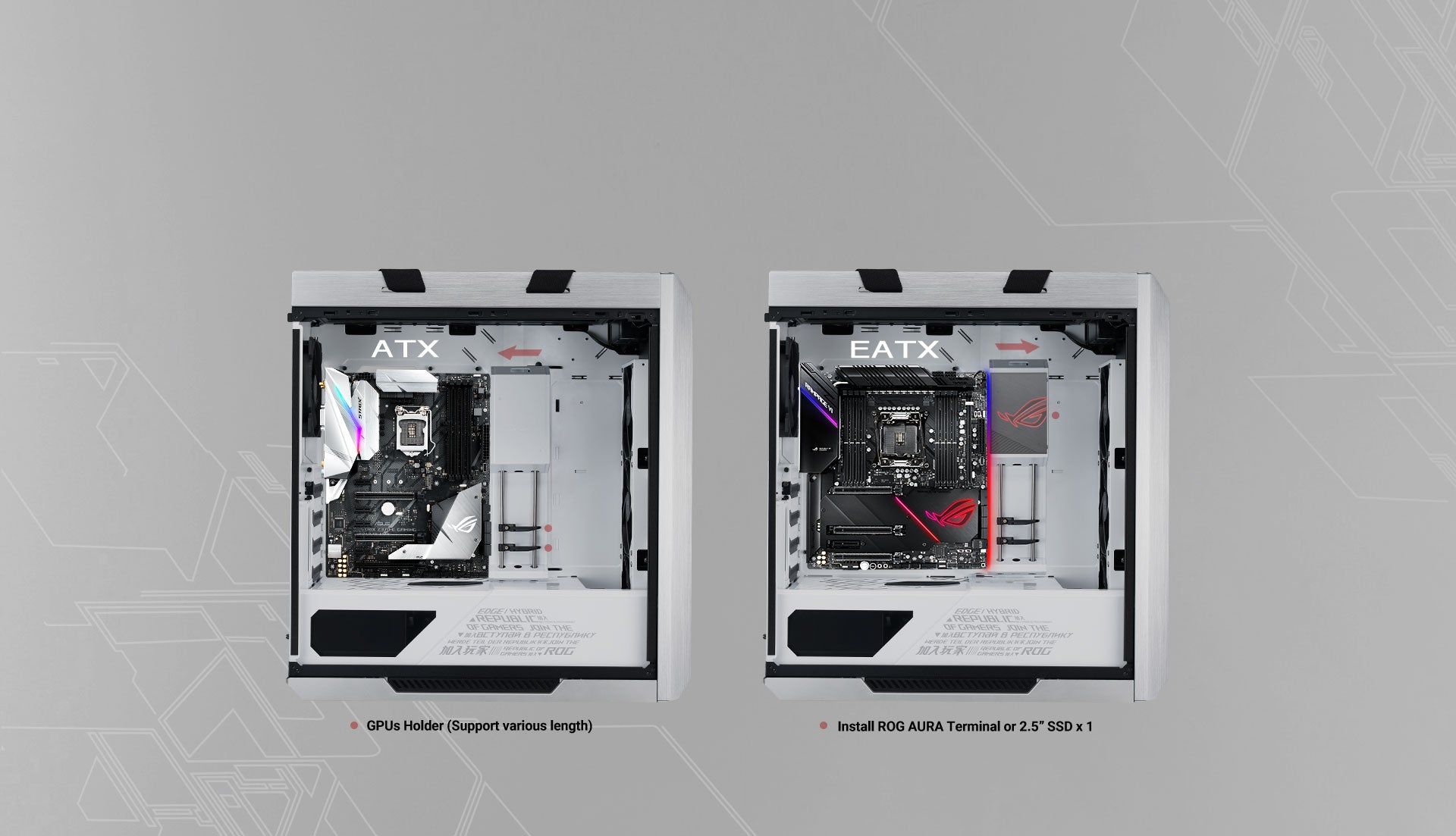 ASUS GX601 ROG STRIX HELIOS White Mid-Tower E-ATX CASE