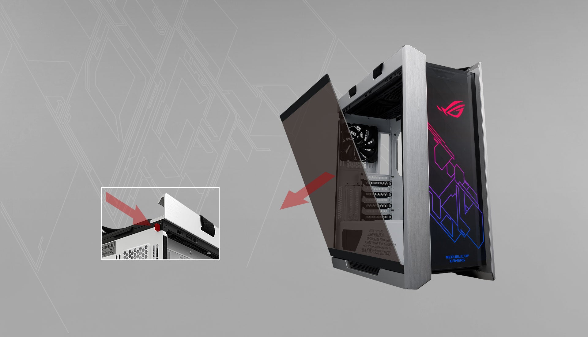 ASUS GX601 ROG STRIX HELIOS White Mid-Tower E-ATX CASE