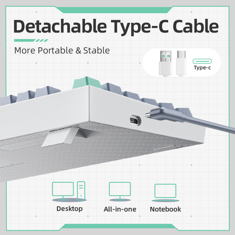 Machenike K500 B94 Series Mechanical Keyboard (PBT Keycap)