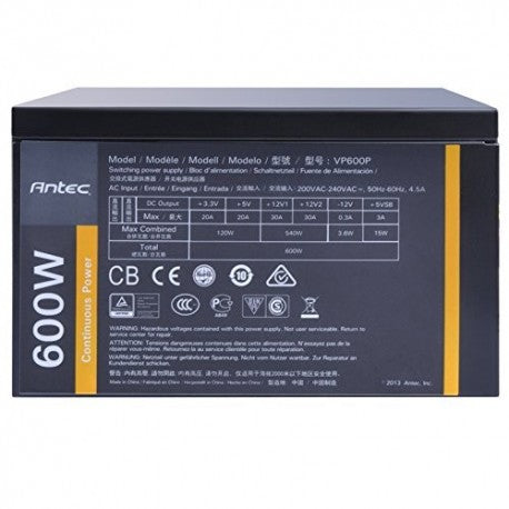 Antec VP Series VP600P 600W 主機電源