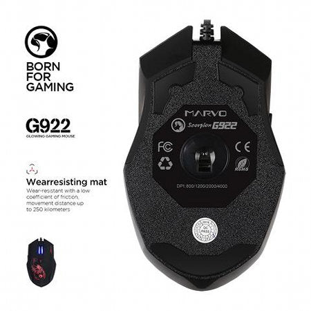 MARVO G922 Gaming Lighting Mouse