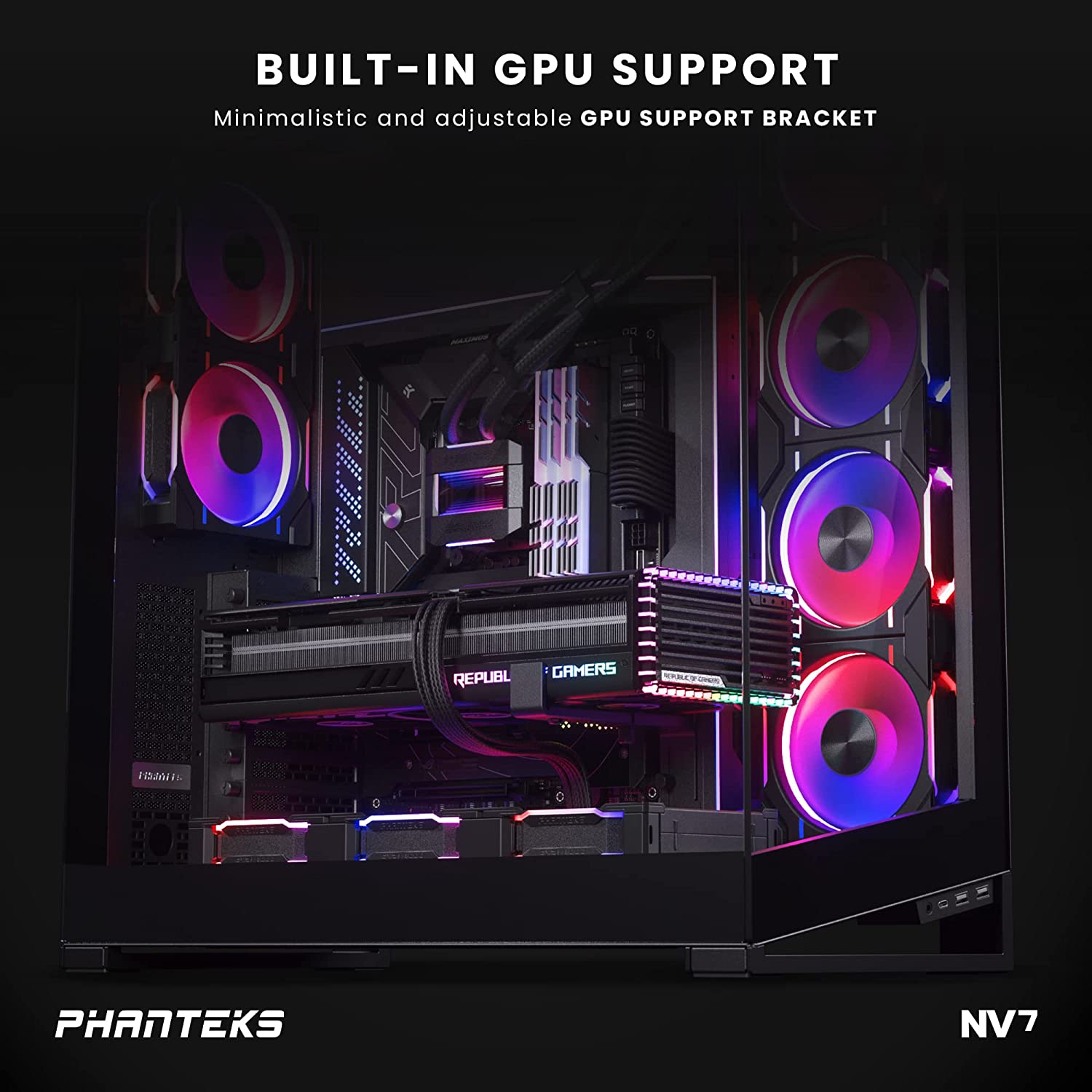 Phanteks NV7 Glass House Black E-ATX Full Tower Case 全塔機箱