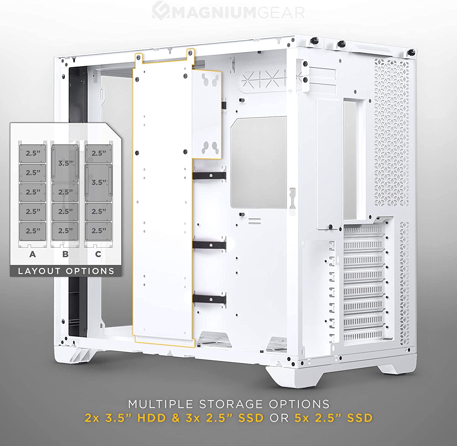 Phanteks MagniumGear Qube 2 Infinity Mirror E-ATX Full Tower Case