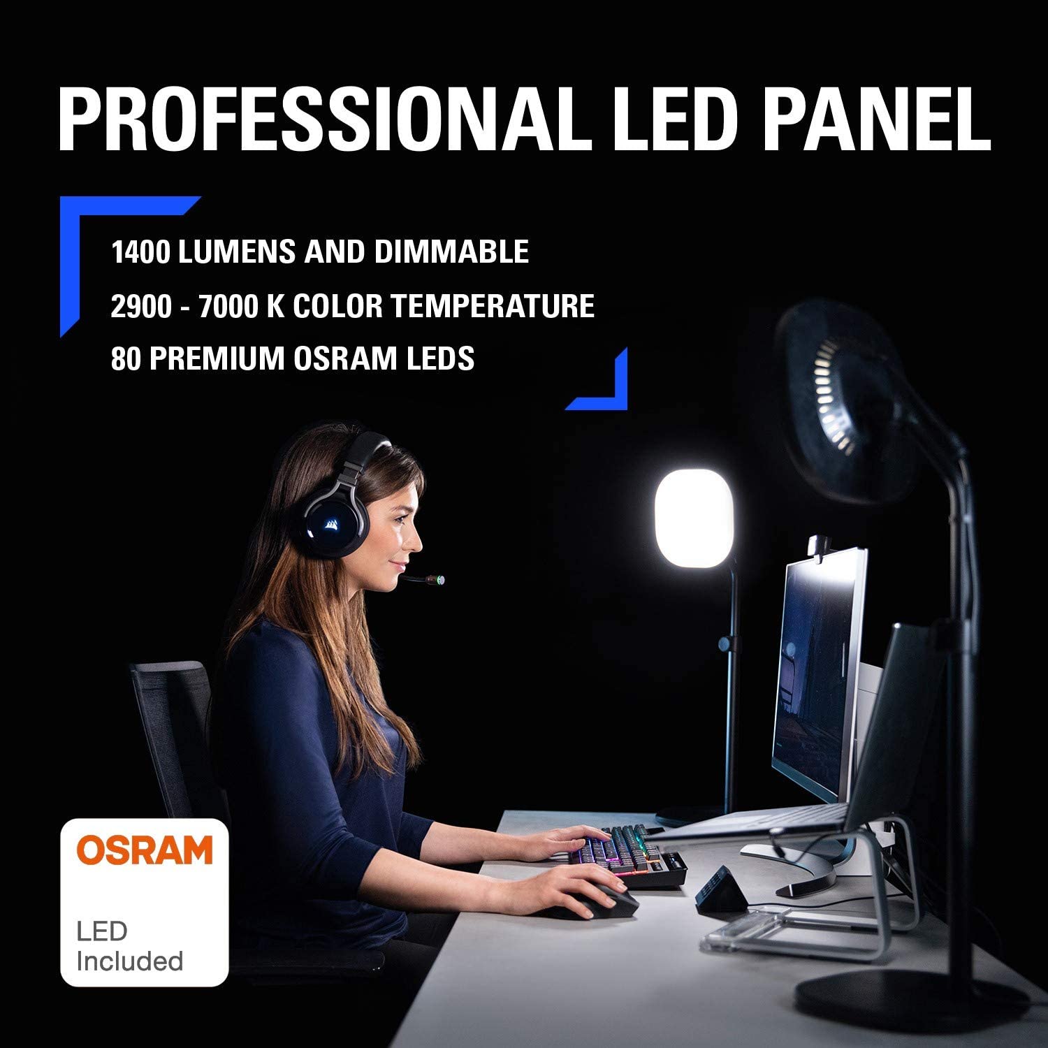 Elgato Key Light Air Professional 1400 lumens Desk Light