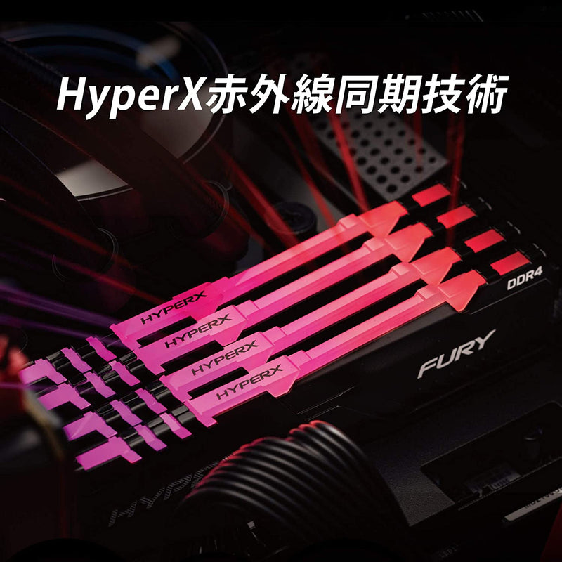 Kingston HyperX Fury RGB DDR4 3600MHz 64GB (2x32GB)