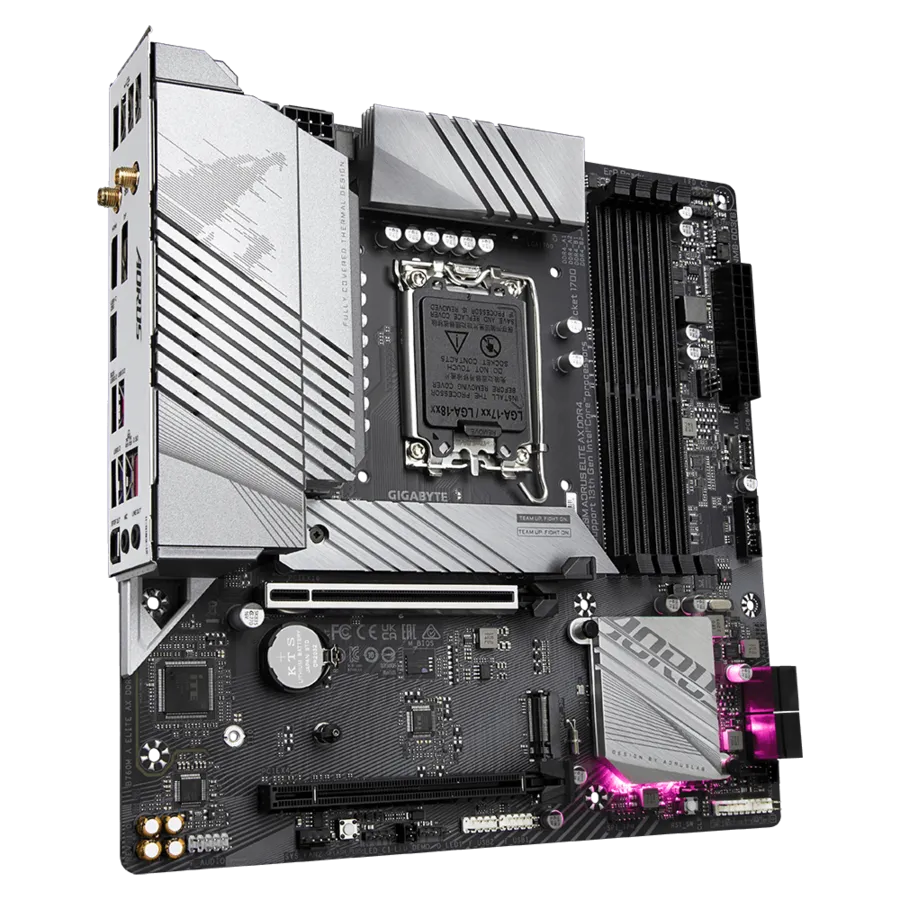 GIGABYTE 技嘉B760M AORUS ELITE AX DDR4 Micro-ATX 主机板(DDR4) 