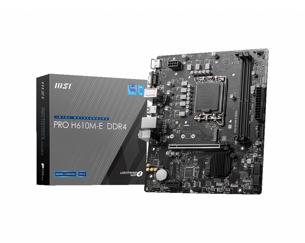 MSI 微星 PRO H610M-E DDR4 Micro-ATX 主機板 (DDR4)