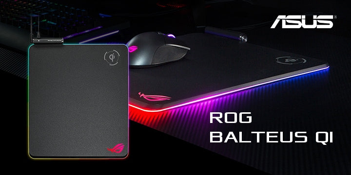 ASUS ROG Balteus RGB QI 無線充電滑鼠墊