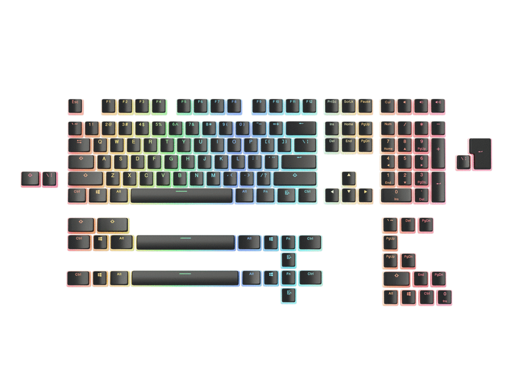Glorious PBT - 104 Key - Aura Keycaps