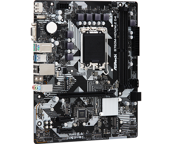 ASRock 華擎 B760M-HDV/M.2 D4 Micro-ATX 主機板 (DDR4)